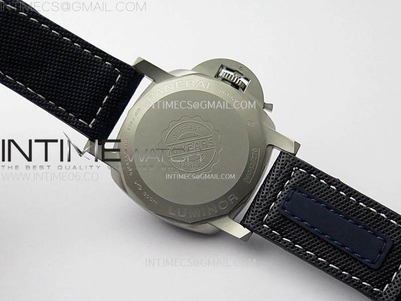 PAM1117 70 Years Ti Case TTF Best Edition Blue Dial on Blue Kevlar Composite Strap P.9010 Clone